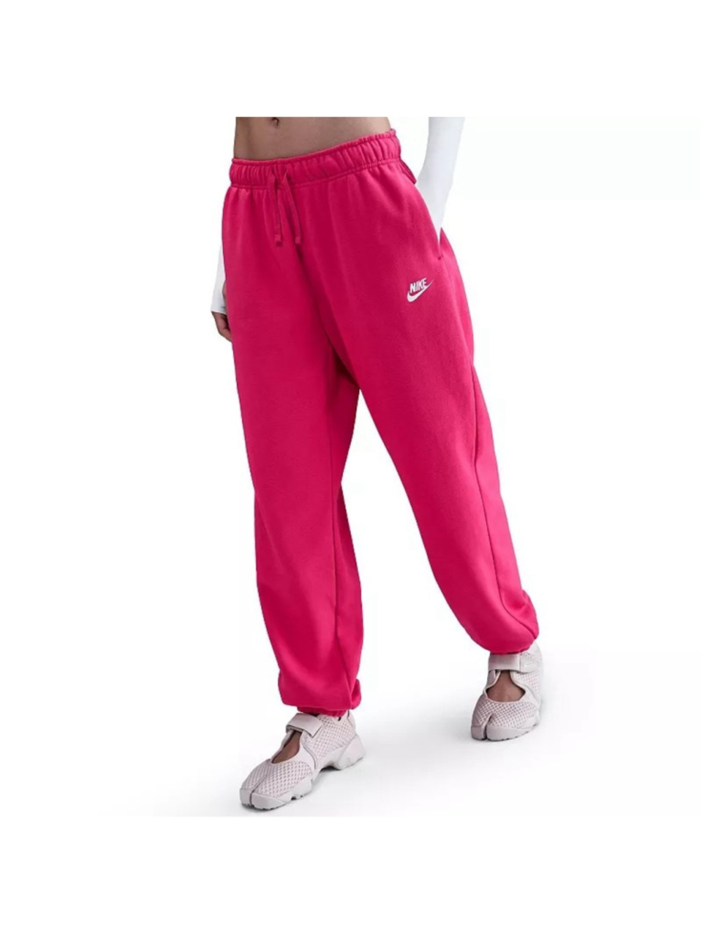 Women's Nike club fleece Pink Track Pants & Joggers M